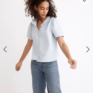 Madewell Denim Peter Pan Collar Shirt